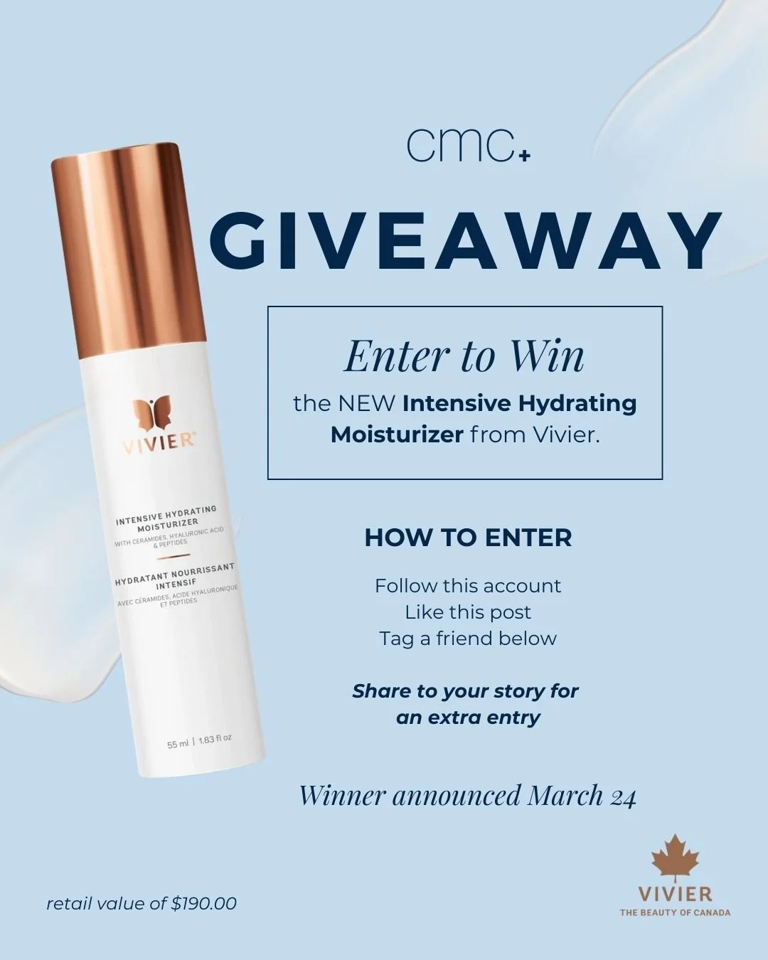 It&rsquo;s giveaway time! Enter to win Vivier&rsquo;s newest product.⁠
⁠
We are obsessed with the brand new Vivier Intensive Hydrating Moisturizer, and we want YOU to experience the ultimate hydration reset.⁠
⁠
How to enter:⁠
Follow @cosmeticmedicalc
