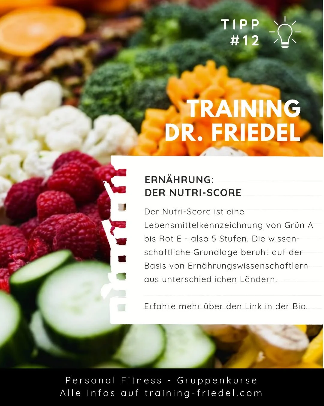 Achte gerne das n&auml;chste Mal bei deinem Einkauf, ob du Produkte mit einem Nutri-Score in deinem Laden finden kannst. Du m&ouml;chtest mehr &uuml;ber Ern&auml;hrung erfahren und welche pers&ouml;nlich f&uuml;r dich die beste ist, dann melde dich g