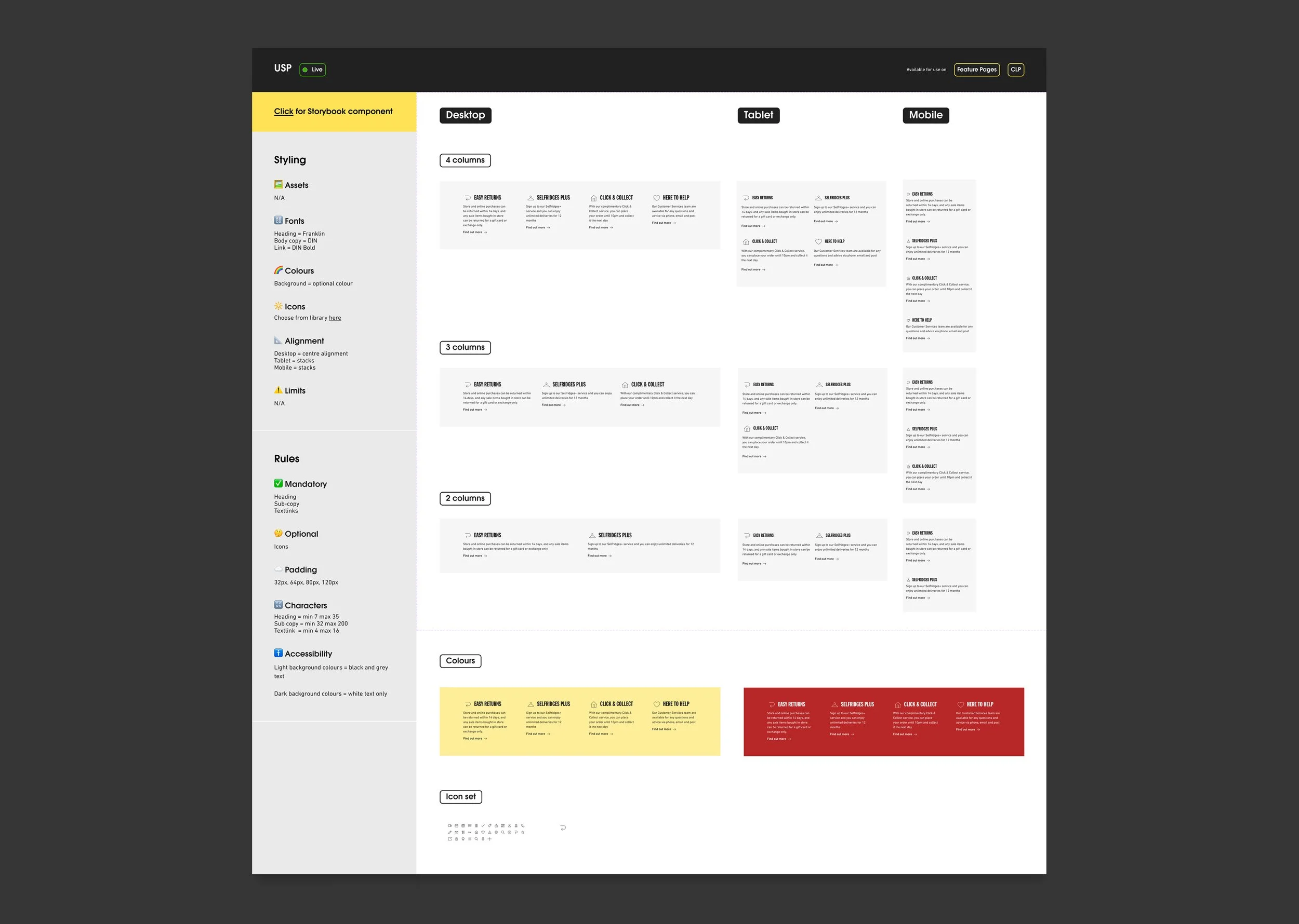 Component built and documented with new template 