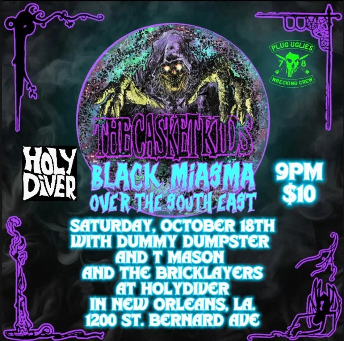 THE CASKET KIDS with DUMMY DUMPSTER & T MASON AND THE BRICKLAYERS