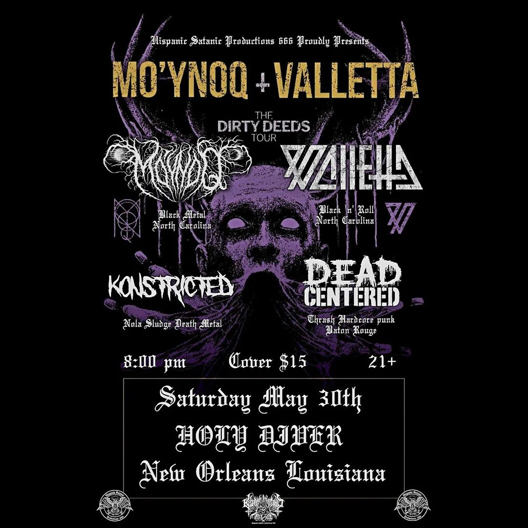 MO'YNOQ + VALLETTA The Dirty Deeds Tour 