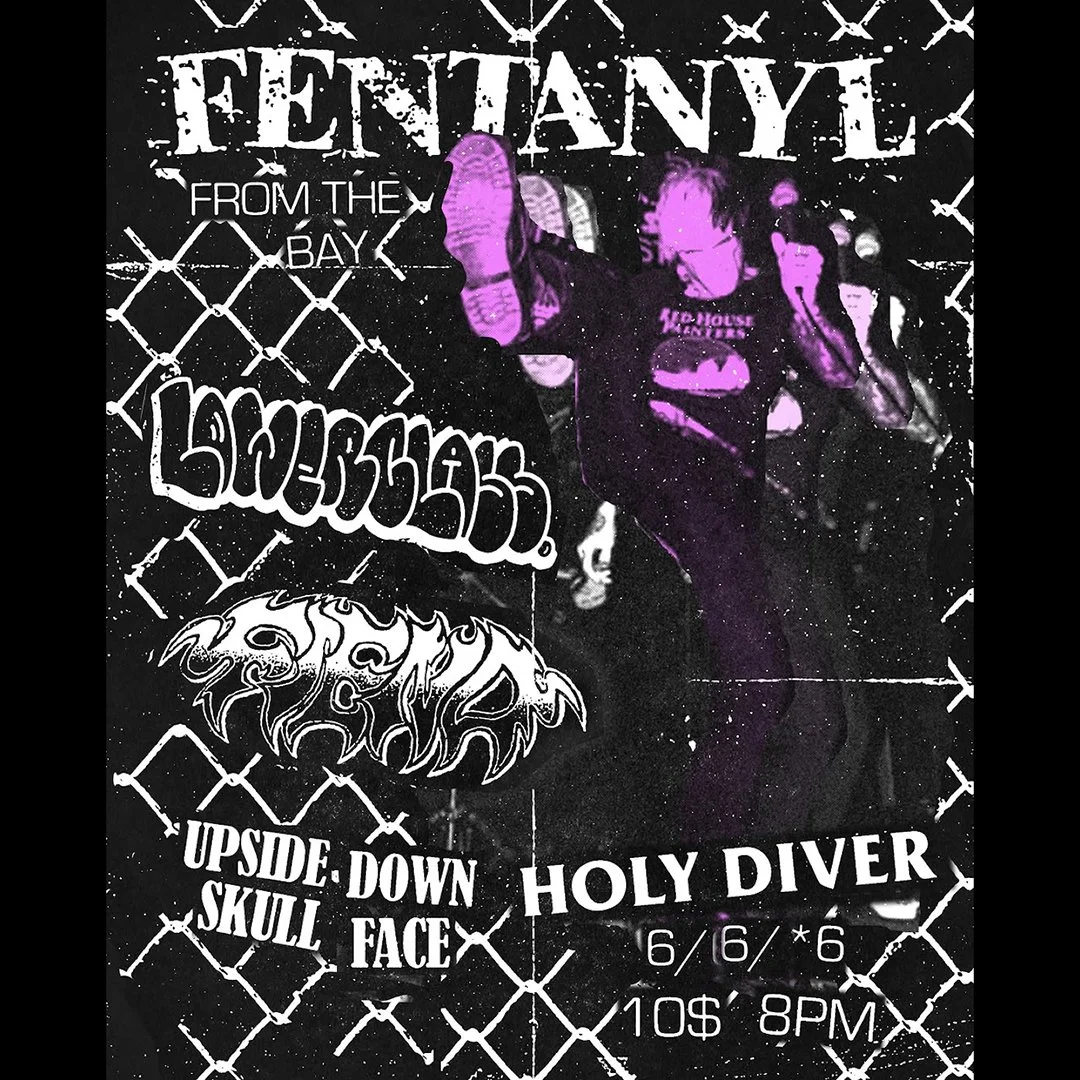 FENTANYL / LOWER CLASS / FIEND / UPSIDE DOWN SKULL FACE