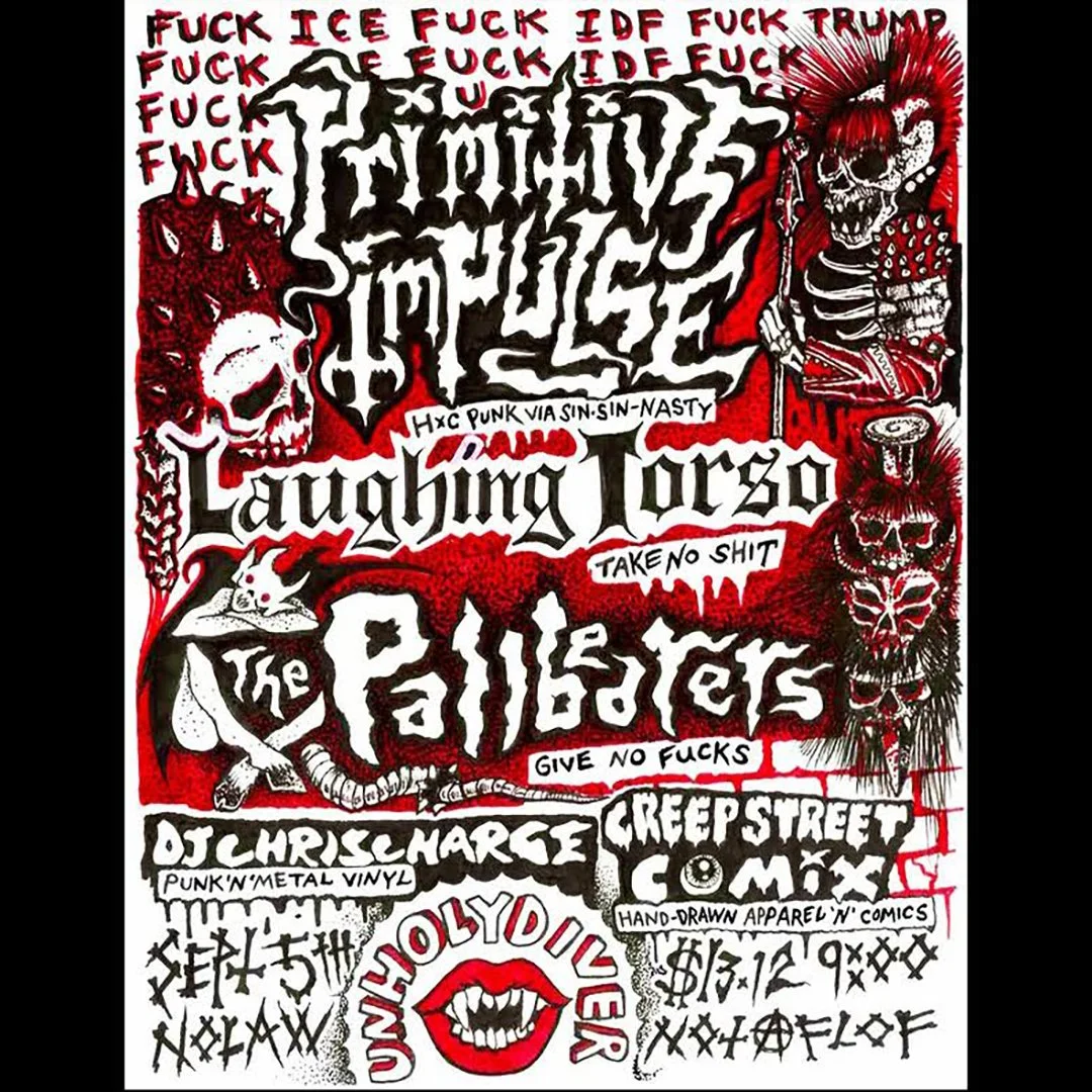 PRIMITIVE IMPULSE / LAUGHING TORSO / THE PALLBEARERS