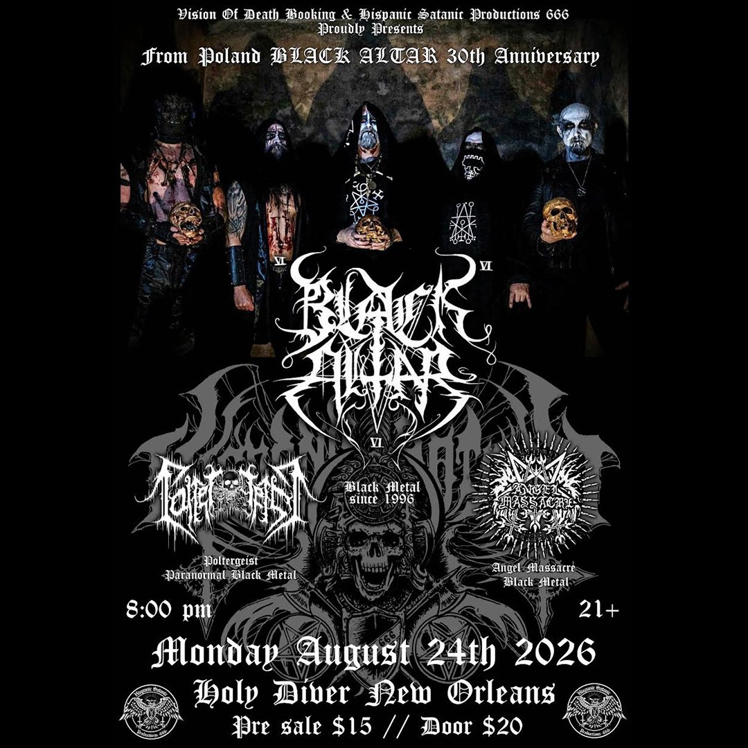BLACK ALTAR / POLTERGEIST / ANGEL MASSACRE  