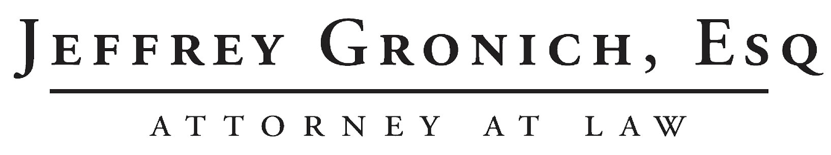Jeffrey Gronich, Attorney at Law