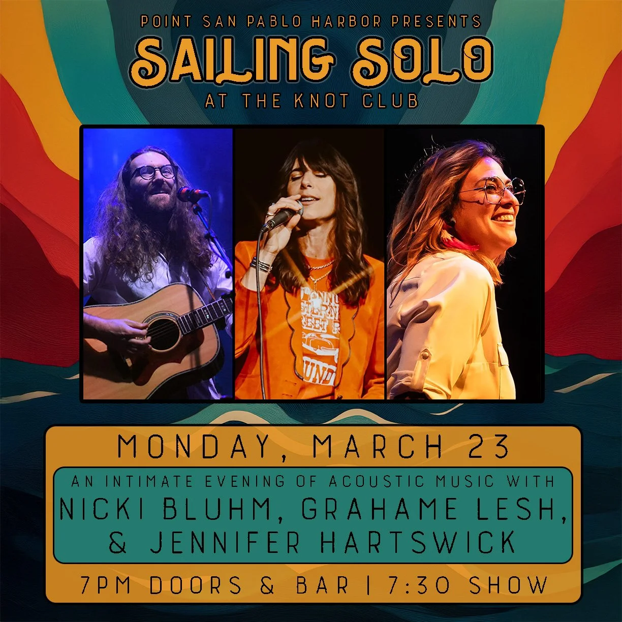Nicki Bluhm, Grahame Lesh, and Jennifer Hartswick - Sailing Solo at The Knot Club