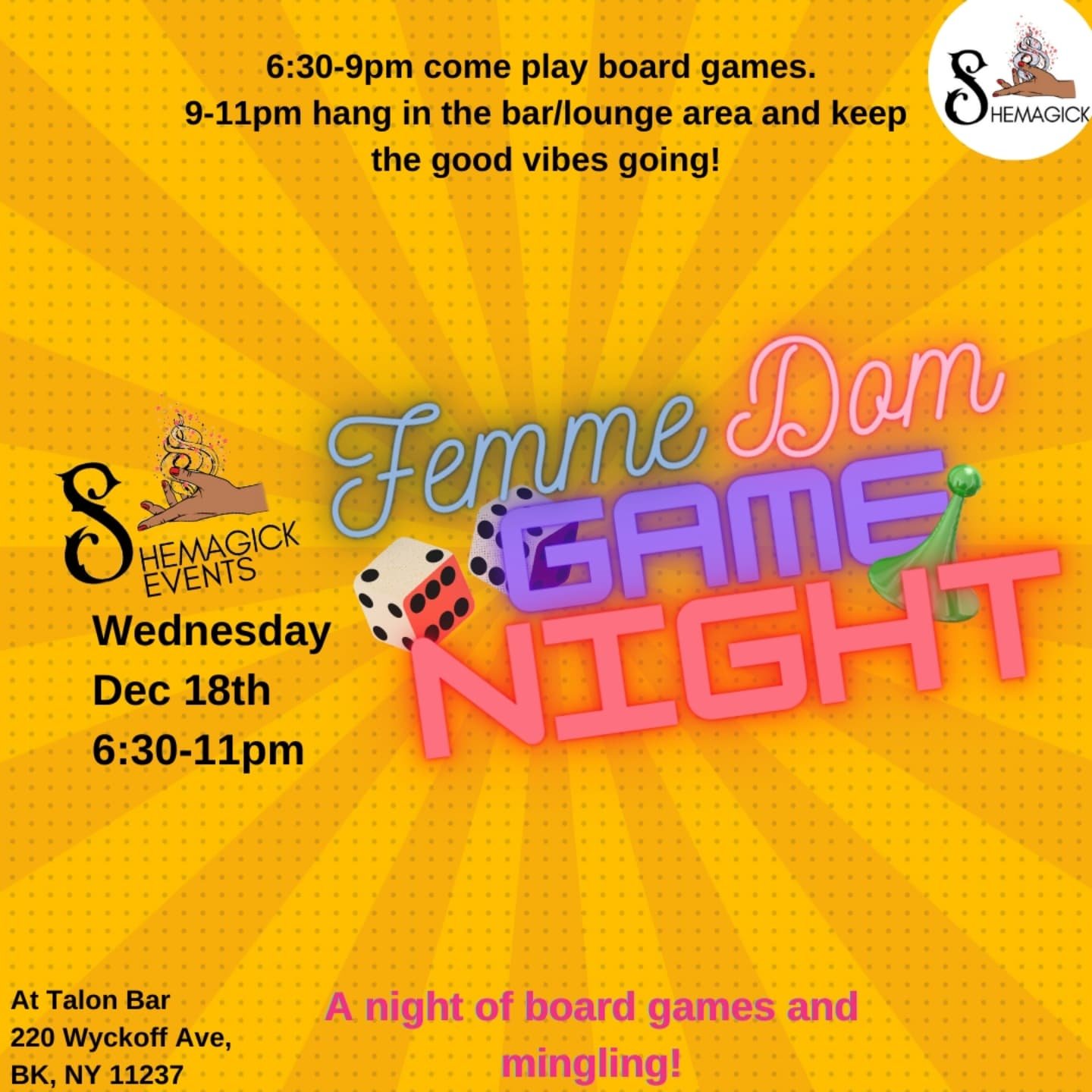 Femme Dom Game Night