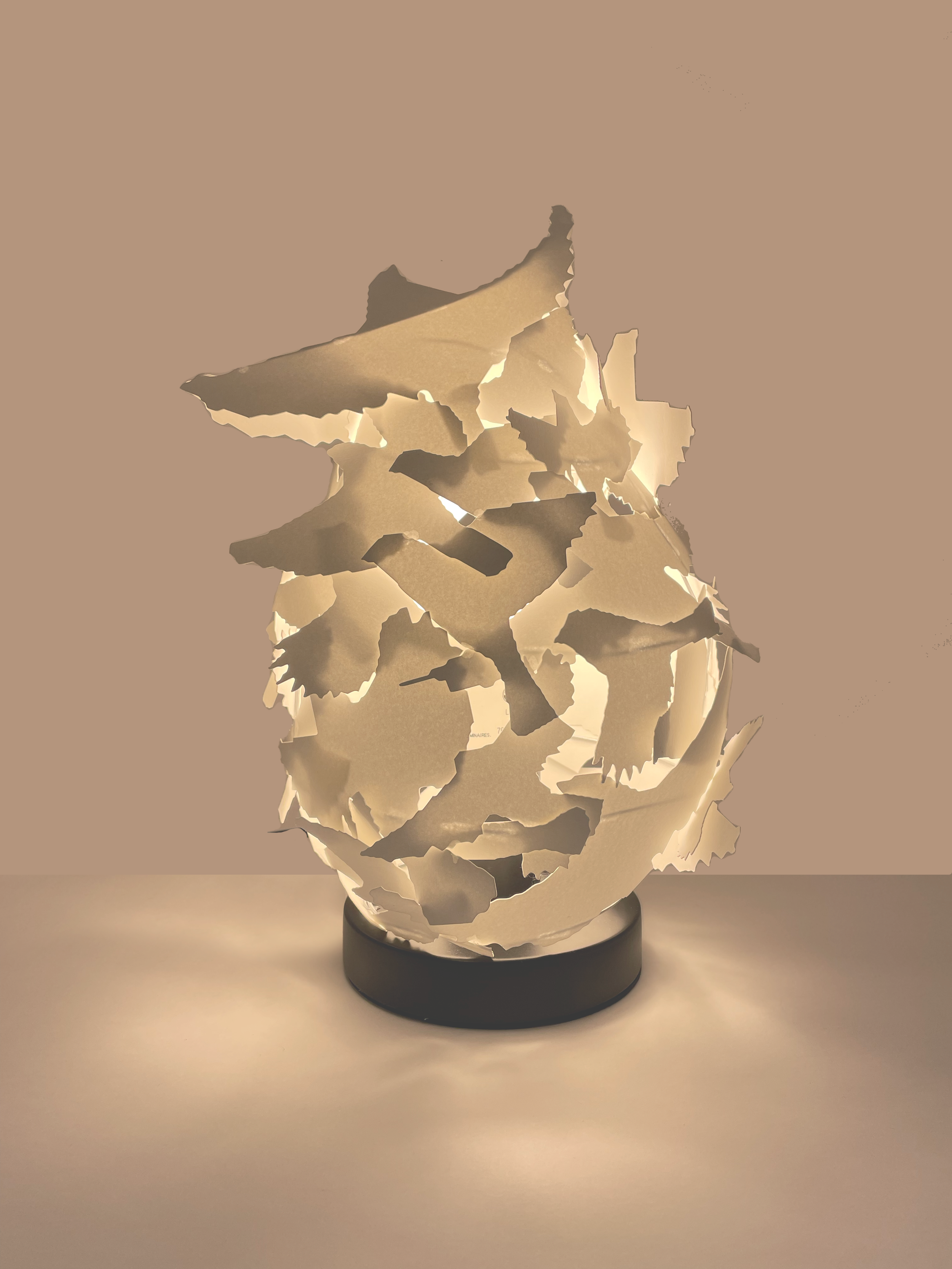 Lighted Paper Sculpture, 2022