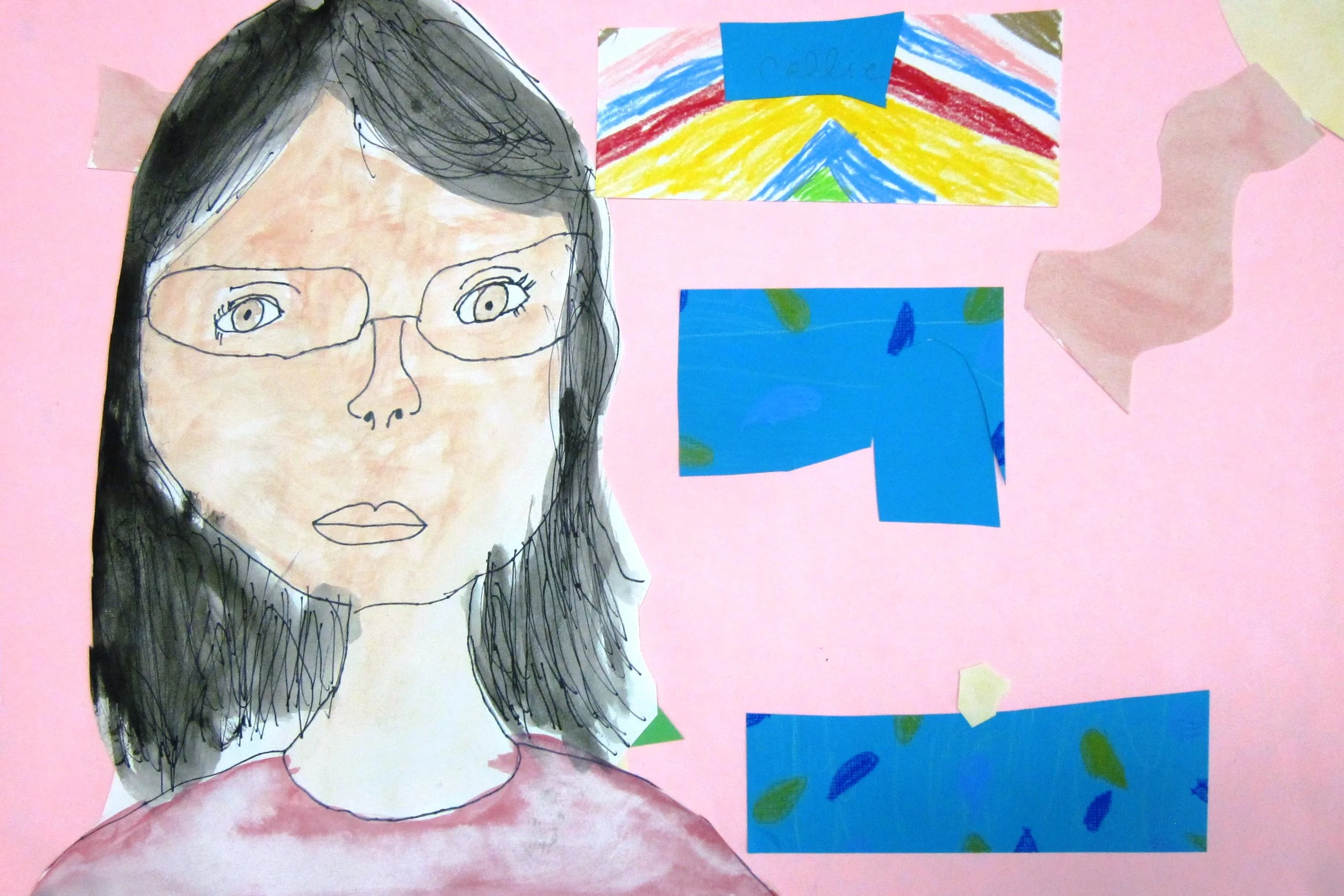 1st: Collage- Matisse Inspired Portrait