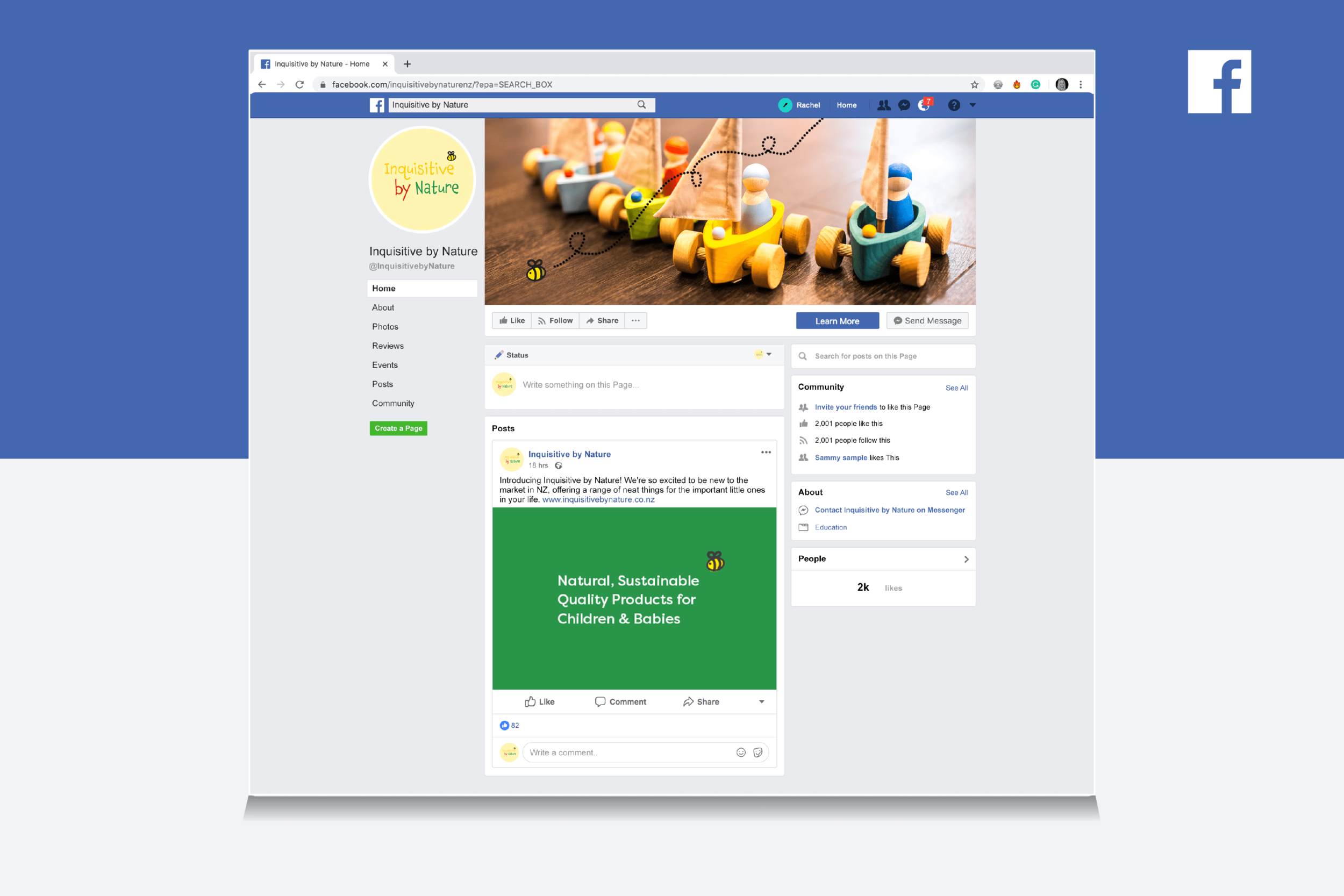 Facebook Home Page