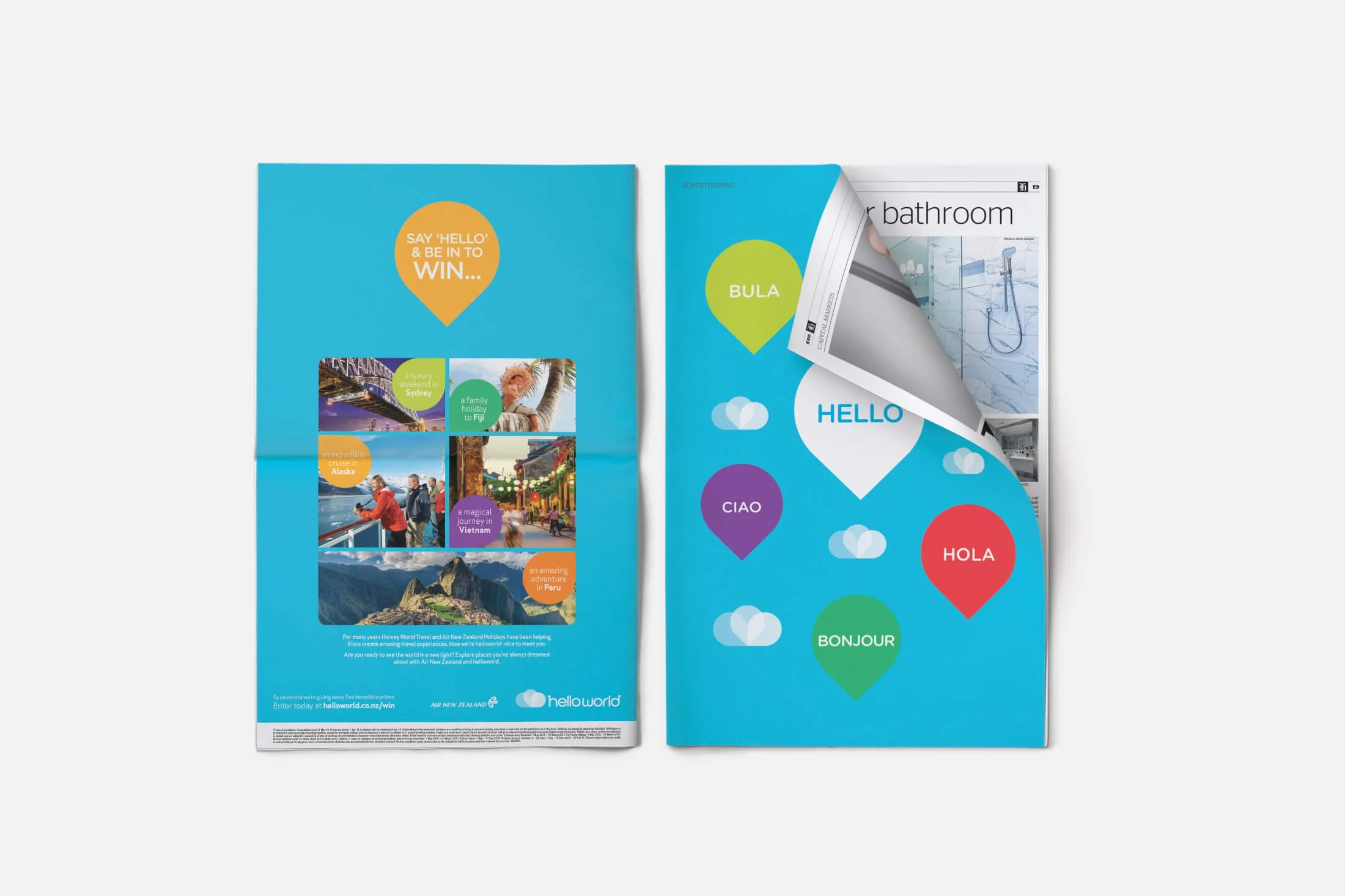 Brand Launch Newspaper Wrap