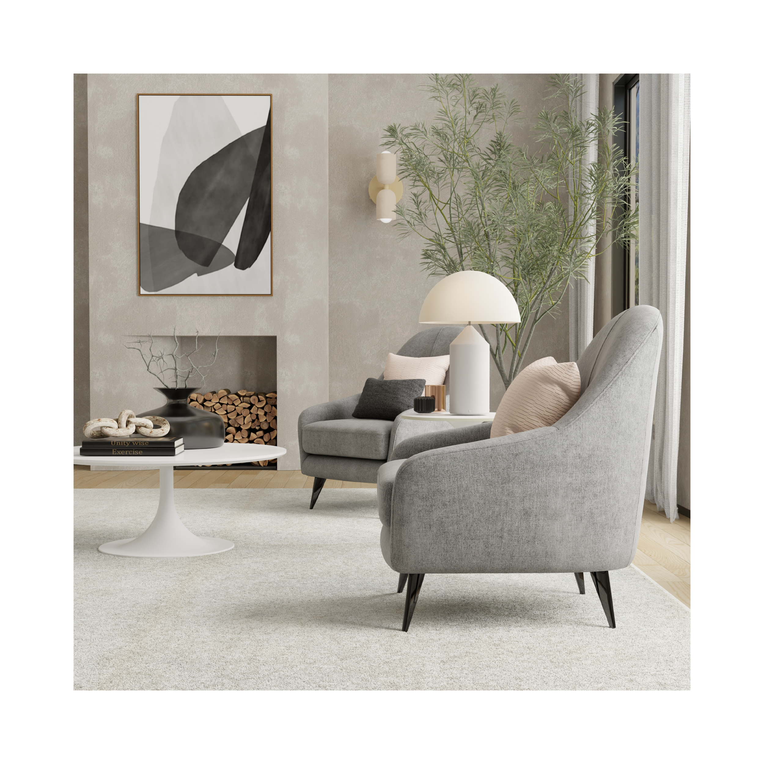 Contemporary Living Room 4000x4000px 300dpi
