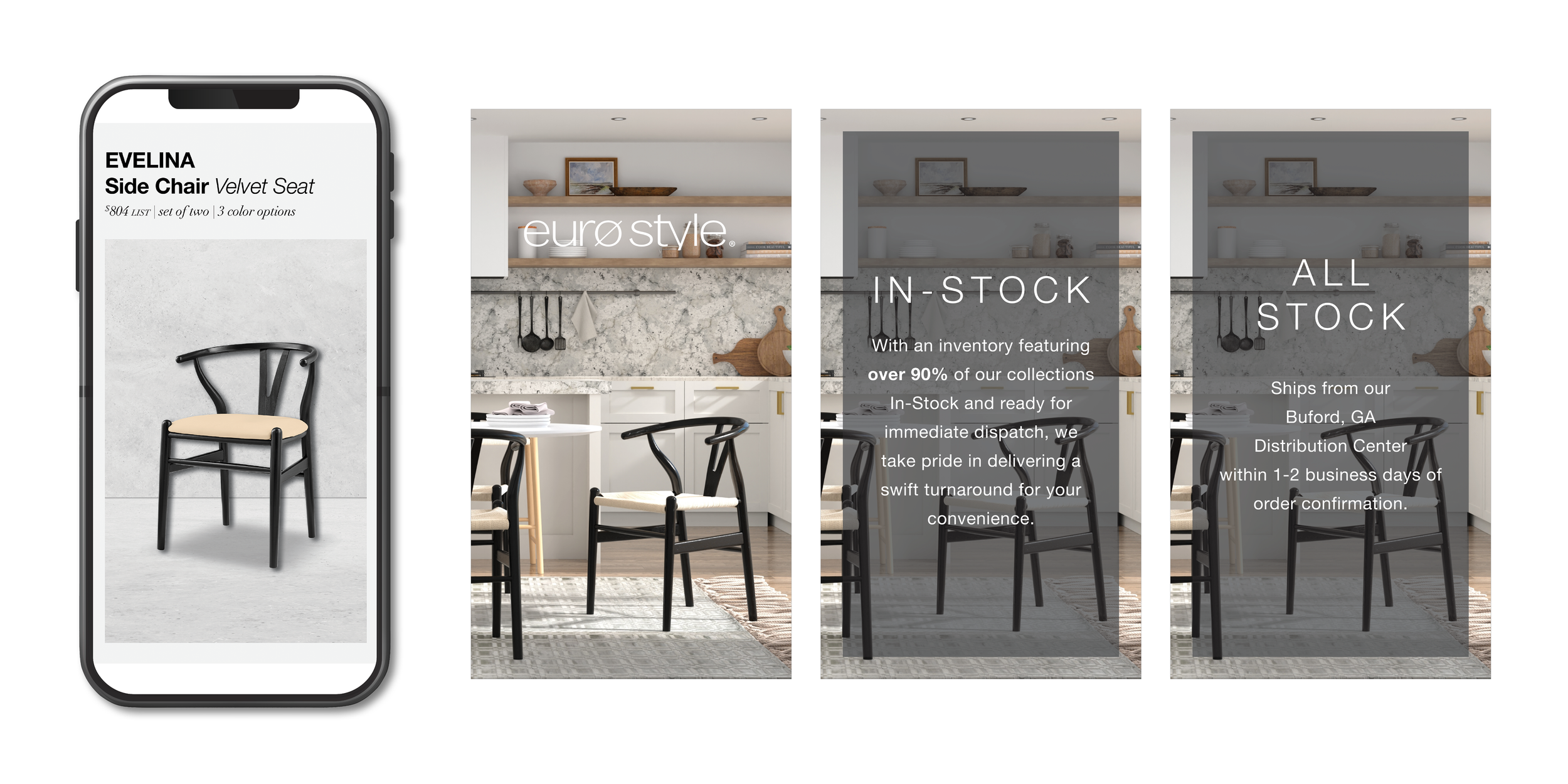 1920x1080px Social Post | Evelina Side Chair