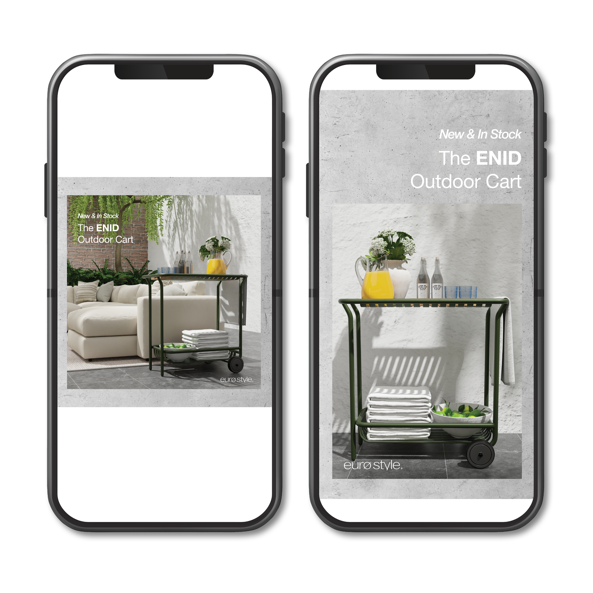 1080x1080 Post, 1920x1080 Story | New & In-Stock Enid Cart