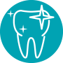Clean tooth icon; cosmetic.