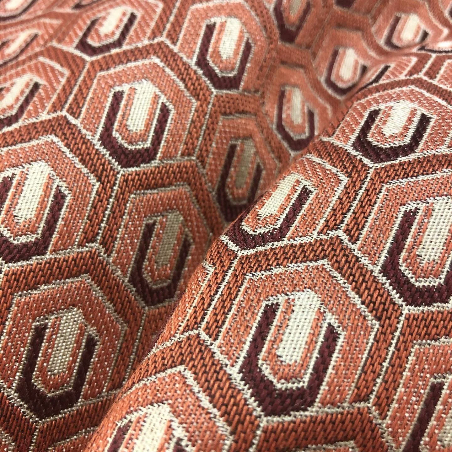 Texture Tuesday. Daydreaming with this gorgeous jacquard 🦋🦋🧡🧡
.
.
.
.
.
.
#prodigytextiles #fabrics #jacquard #floraldesign #fabricsupplier #textiles #thread #textilestudio #design #trendingfabrics #fashion #fabricstore #style #interiordesign #vintagestyle #fabricsamples #vintageinspired #fastfashion #digitalprint #geometric