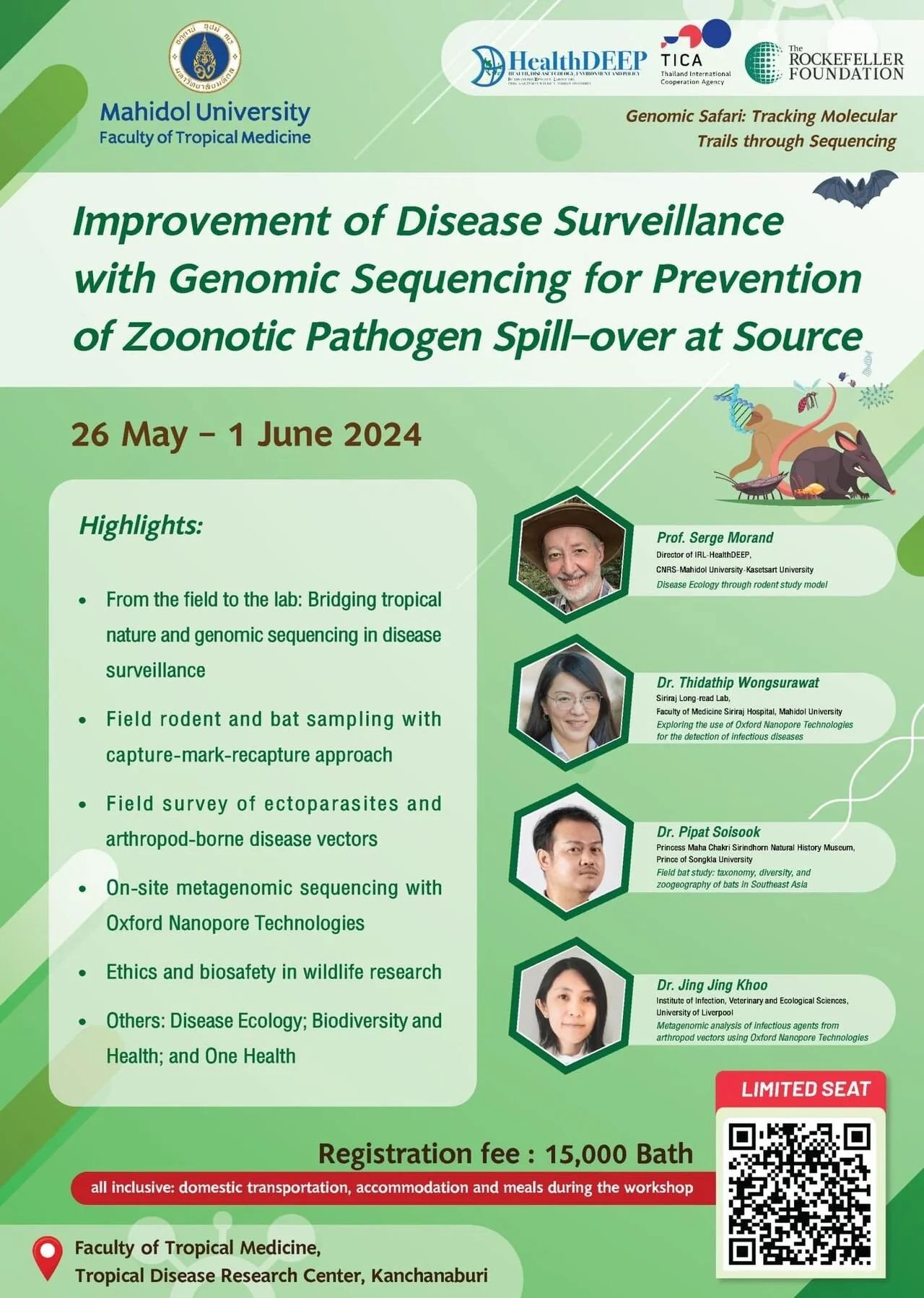 "Improvement of Disease Surveillance with Genomic Sequencing for Prevention of Zoonotic Pathogen Spill-over at Source" 