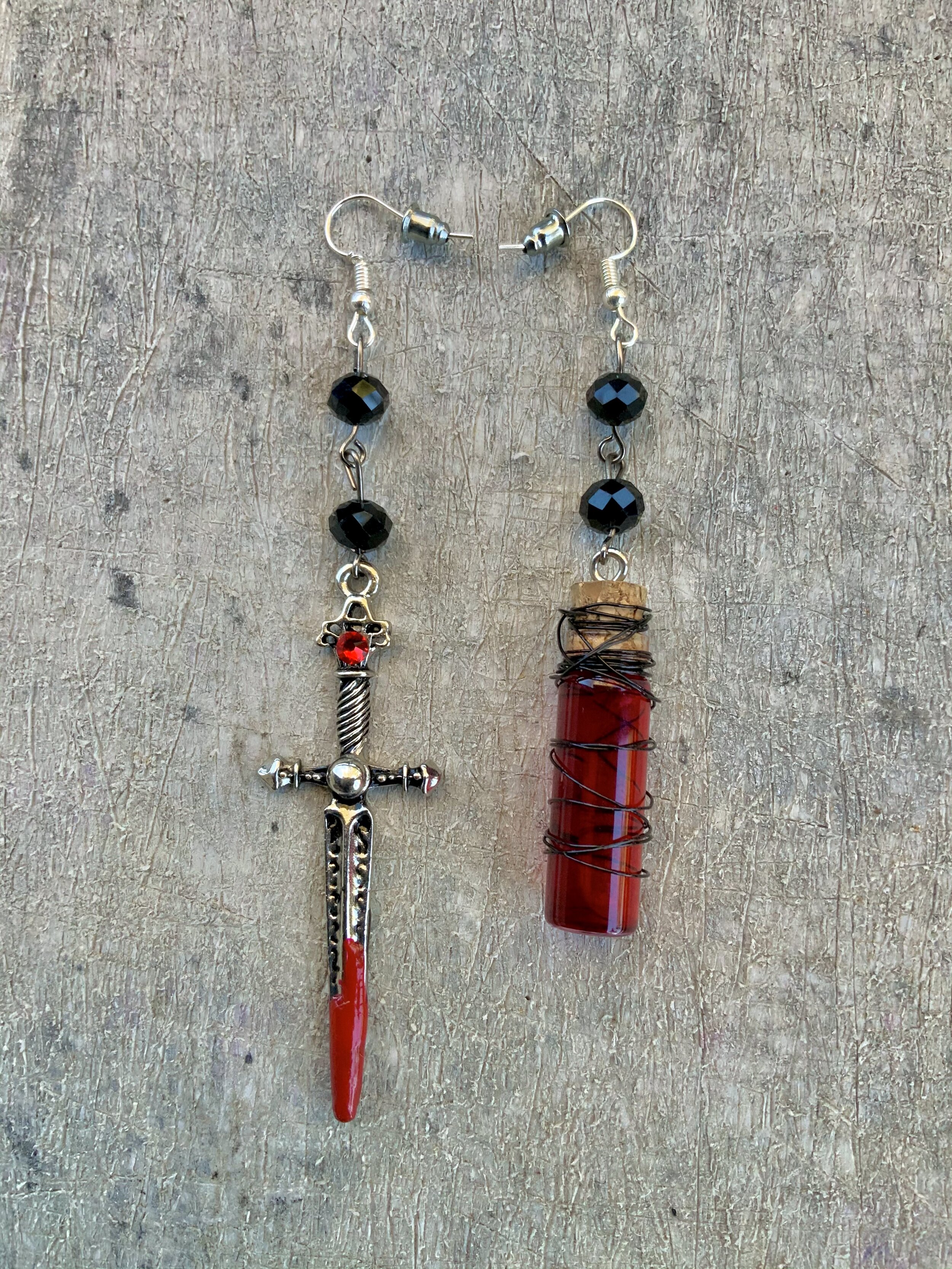 Blood Driven Earrings