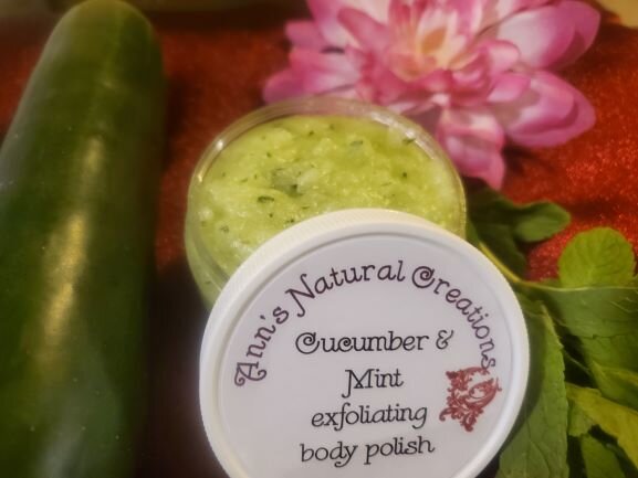 Cucumber and Mint whipped body butter