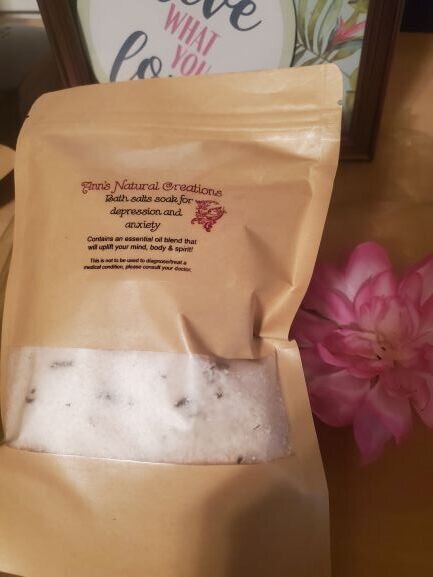 Bath salts soak for depression and anxiety