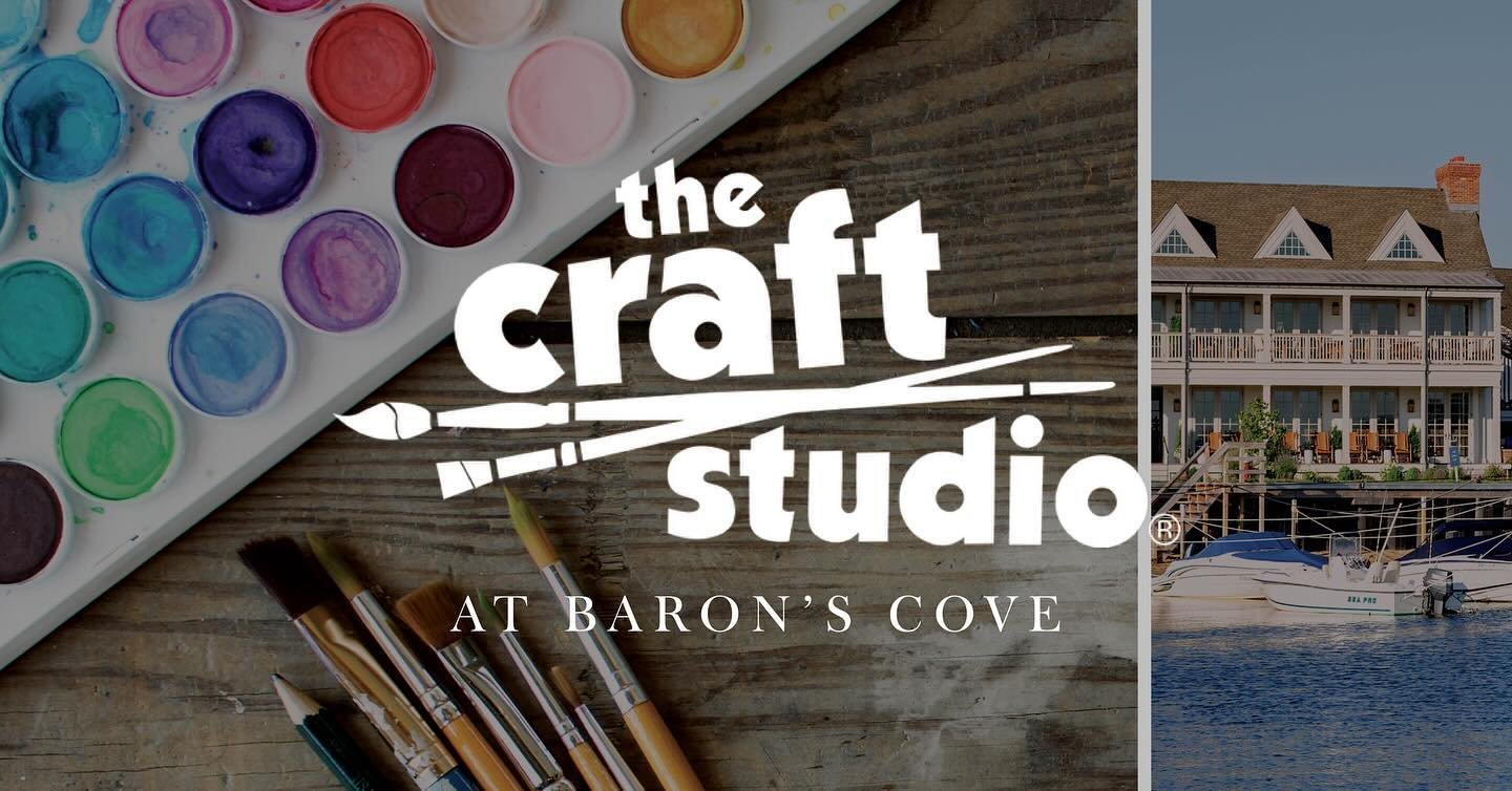 Make an appointment to craft with us this summer at the one and only Baron&rsquo;s Cove.

 July 6th, July 20th, August 3rd, August 17th
Appointments available between 11am-2pm

Multi-media canvases, slime, treasure boxes, make your own stuffy, 
BFF b