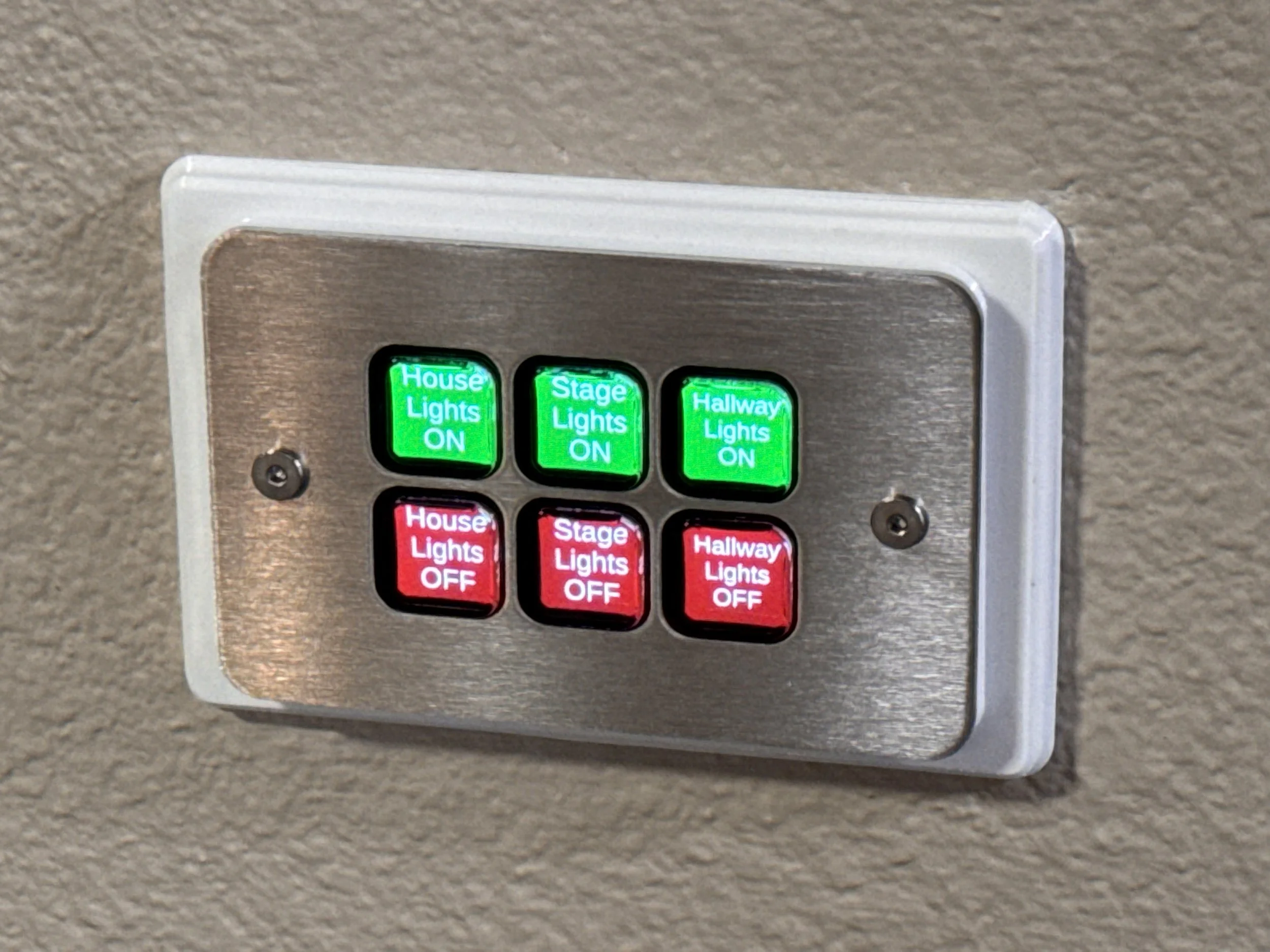 StreamPanel 6 Wall SPW6 Button Single Gang