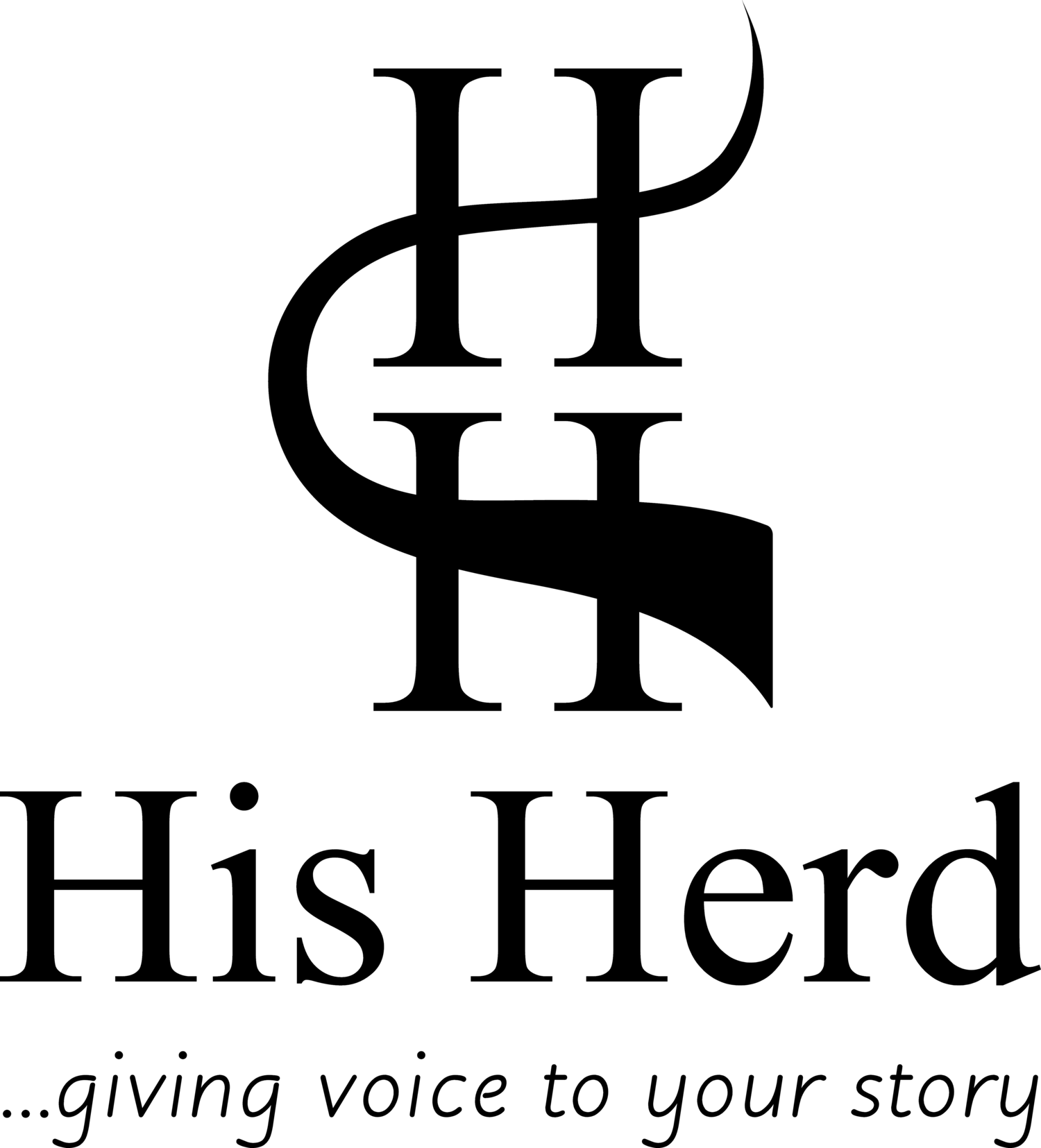 Logo with the letter 'F' in a stylized font above the text 'Fistful of Faith' and the tagline 'giving voice to your story'.