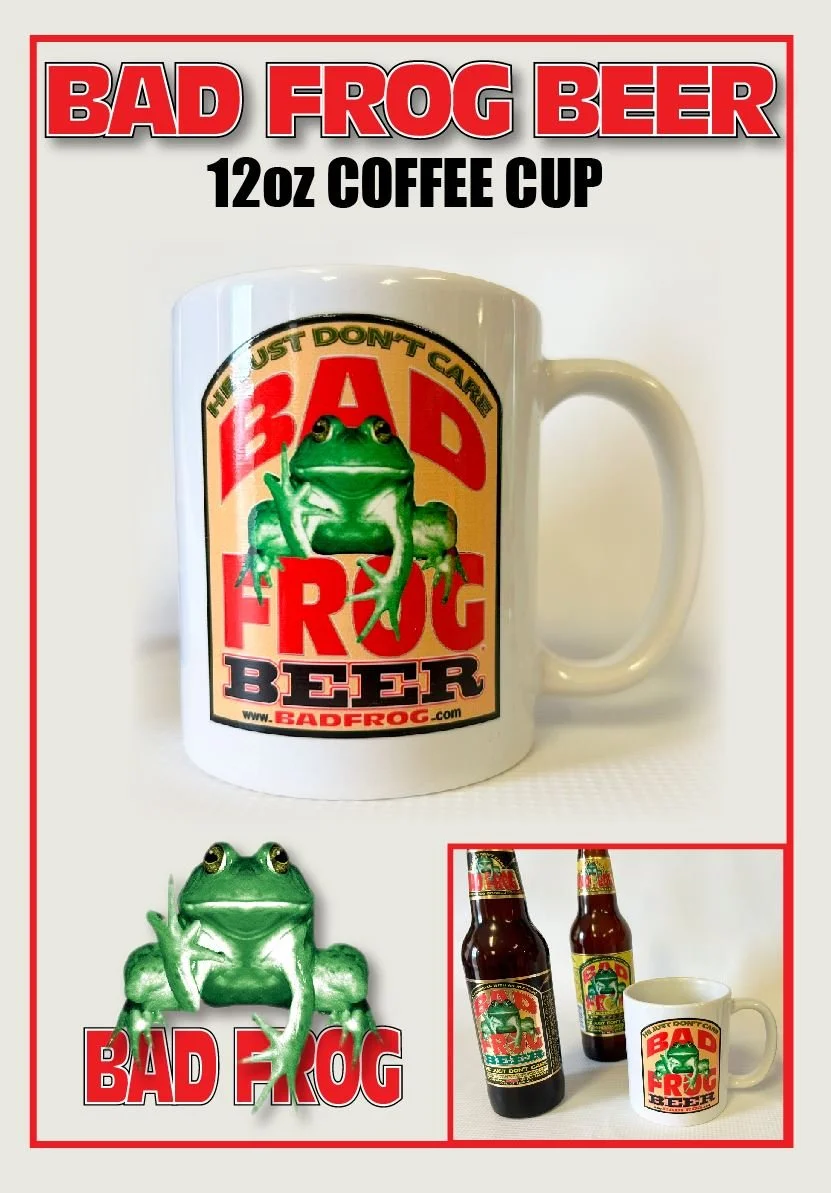 BAD FROG BEER 12 oz Coffee Cup