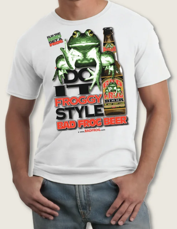 BAD FROG – Do It FROGGY Style - Performance SOFT White T-shirt