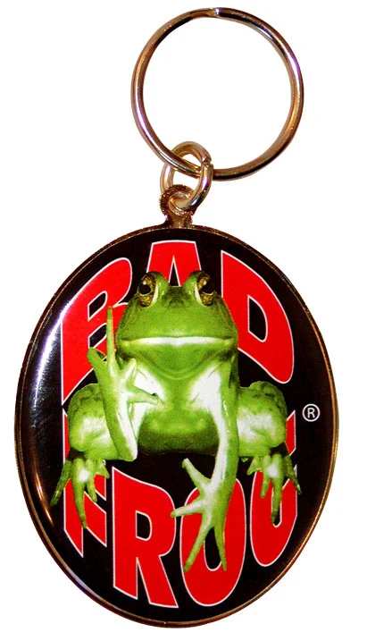 BAD FROG Oval Keychain