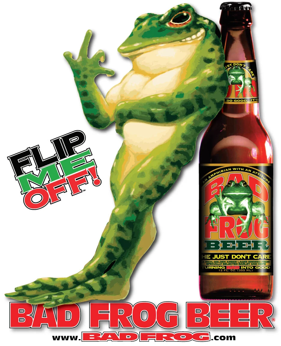 'NEW" BAD FROG - "ATTITUDE" Performance Soft White T-shirt