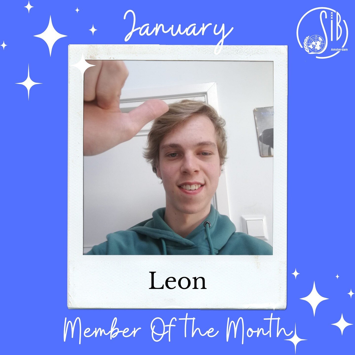 We are proud to announce SIB's Member of the Month January!✨

Leon became a member of SIB in November and joined almost all activities that we hosted in January.

&quot;Dear members, 

It is an unreal honour for me to be chosen as member of the month