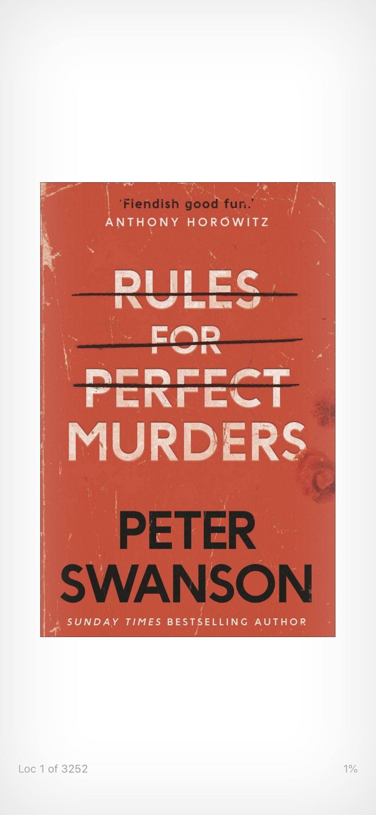 Rules for Perfect Murders by Peter Swanson