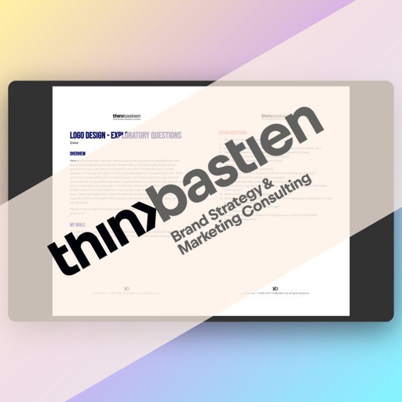 18 Questions to Jump-Start your Logo Design Project by ThinkBastien, Brand Strategy and Marketing Consulting
