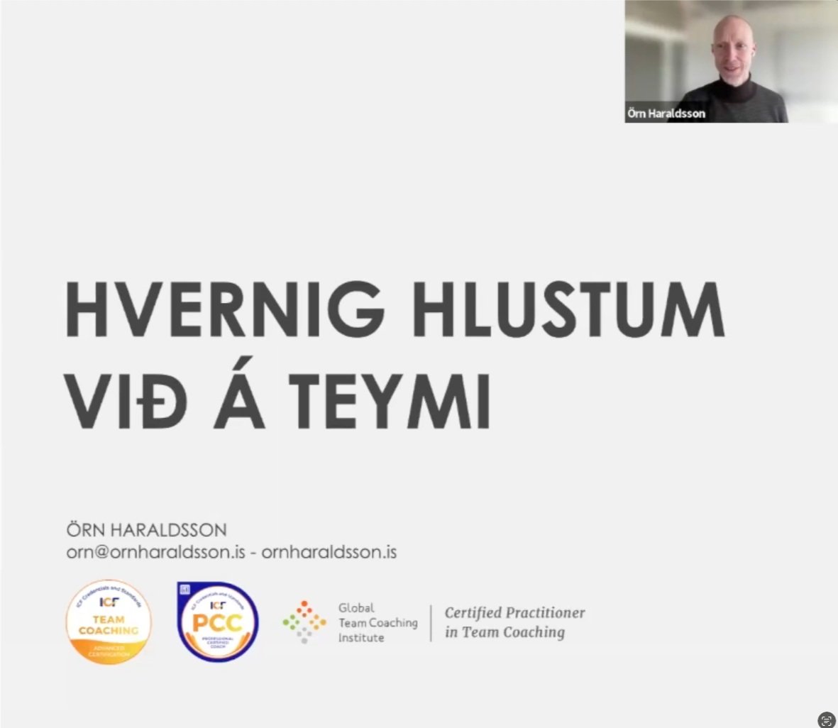 Hvernig hlustum við á teymi?