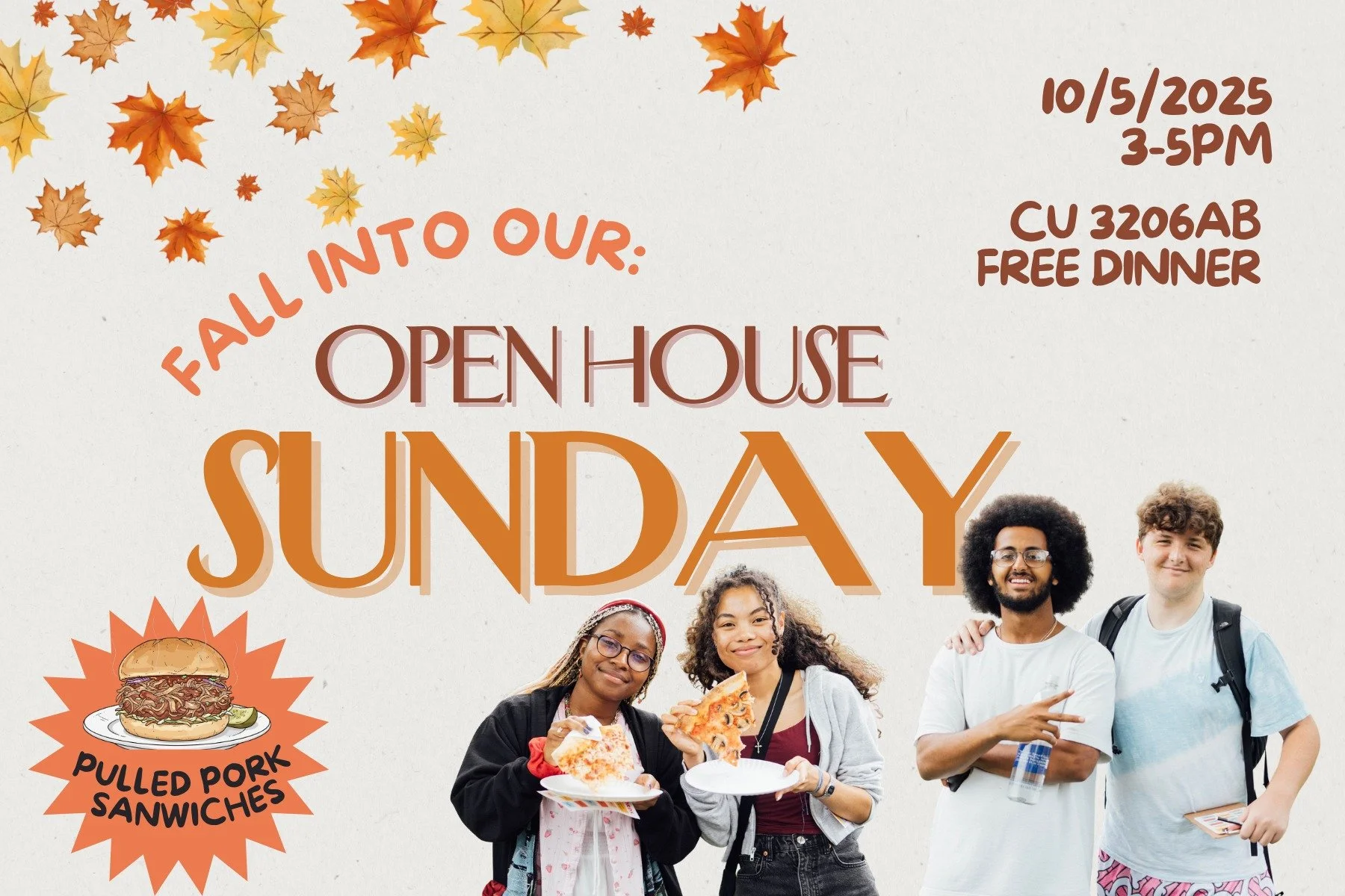 Another student-hosted Sunday Service - we're back on campus this weekend! 🍂

Carolina Union Rm 3206, 3P - early dinner provided after!