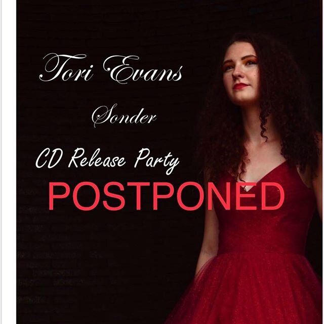 I&rsquo;m very sorry to announce that my Sonder CD release show has been postponed. We&rsquo;ll have a new date announced soon.
&bull;
&bull;
&bull;
#releaseparty #debutalbum #sonder #postponed #covid_19 #socialdistancing #livemusic