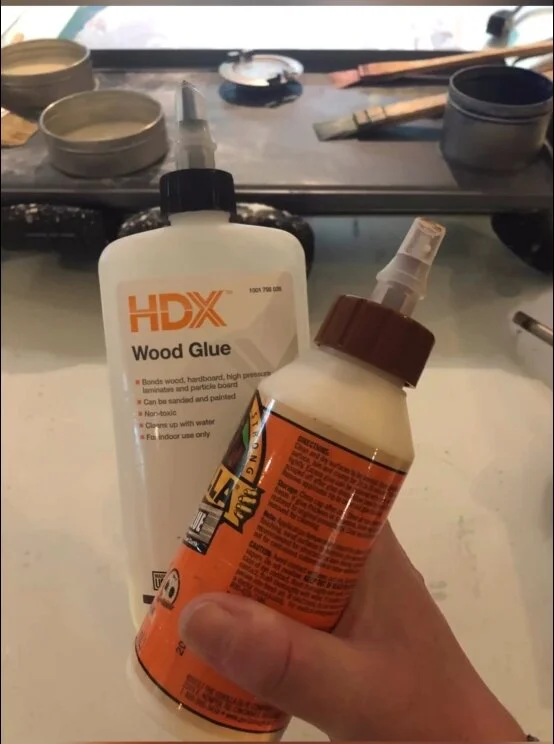 Encaustic technique using Wood Glue - 5 mini paintings 