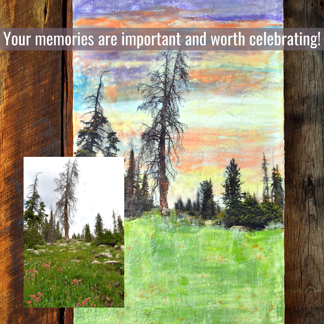 Celebrating You with an Original Encaustic Painting