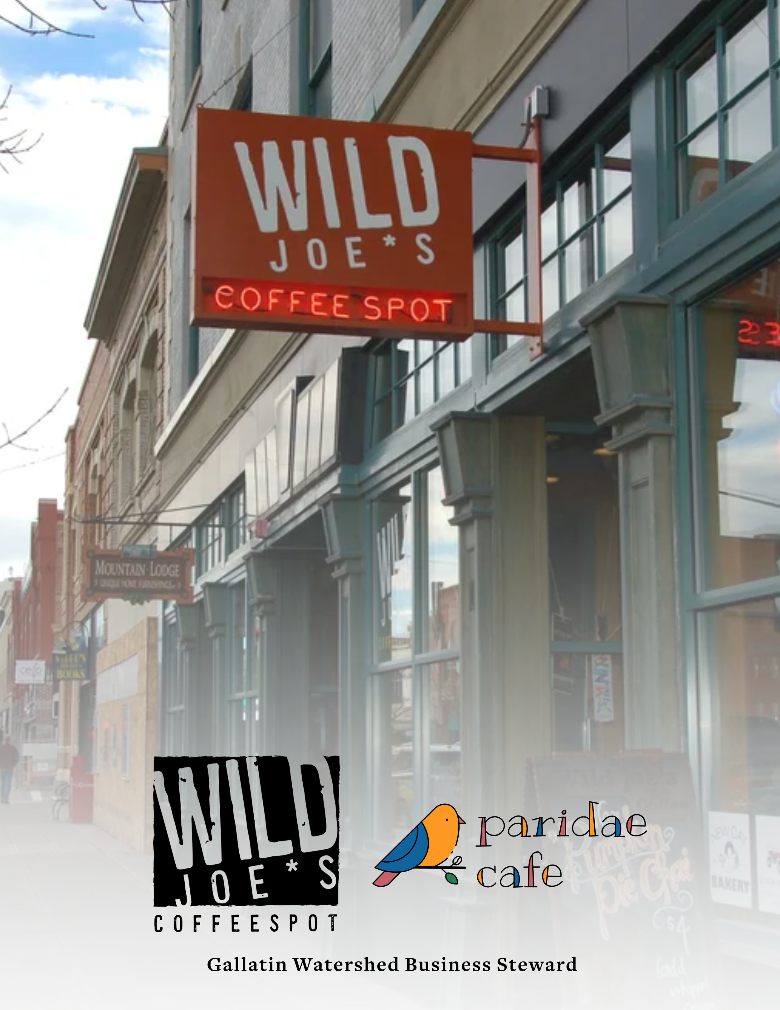 Clean Water Makes Better Coffee: Wild Joe*s Coffee Spot/Paridae Cafe Business Steward Spotlight