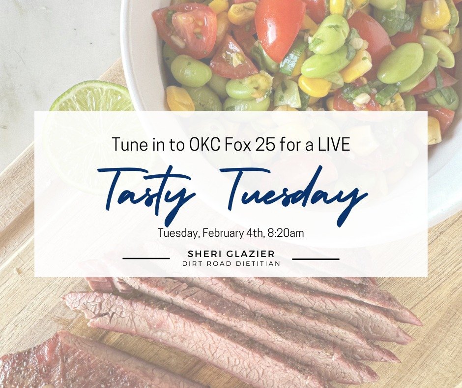 Tune in for a LIVE Tasty Tuesday at @okcfox - tomorrow, February 4th, at 8:20am for perfect side dish to a grilled flank steak - it will feed a crowd this Super Bowl Sunday!

@oklahomabeef @eatrightoklahoma