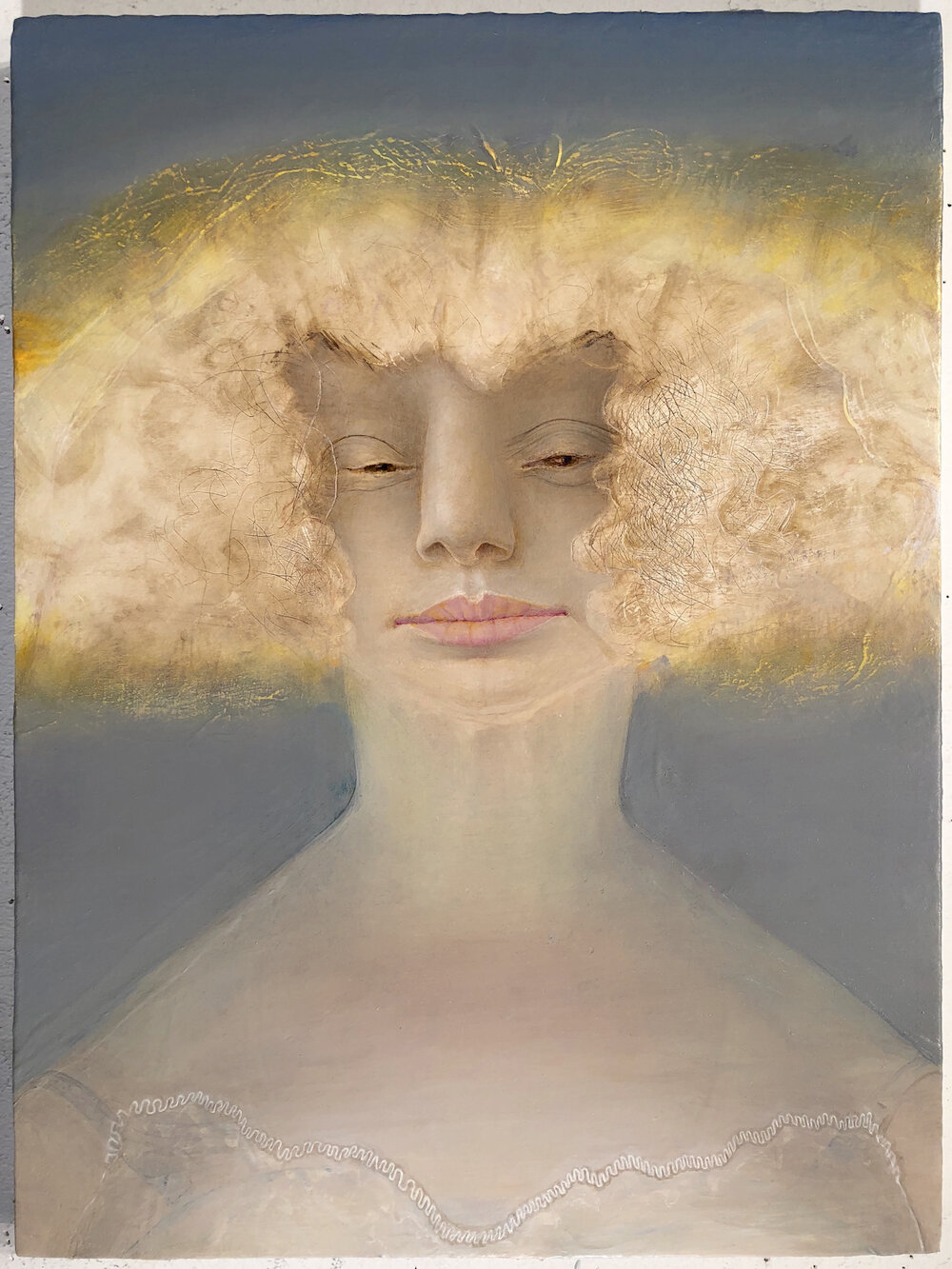 Anne Harris, Portrait (Gold Hair)