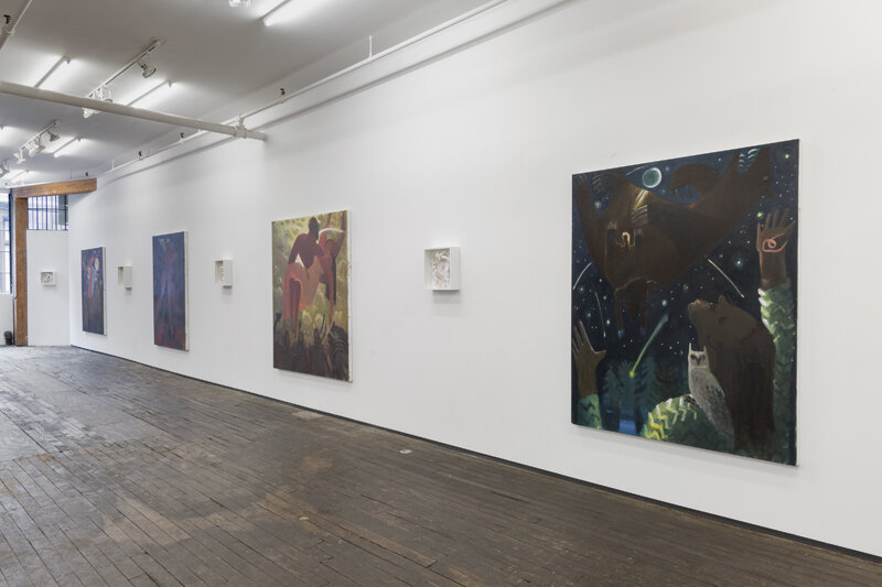 Installation view of Kyle Staver (2018) at Zürcher Gallery, NY