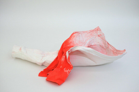  Tamar Ettun / Orange Arm, 2014, Plastic fabric 