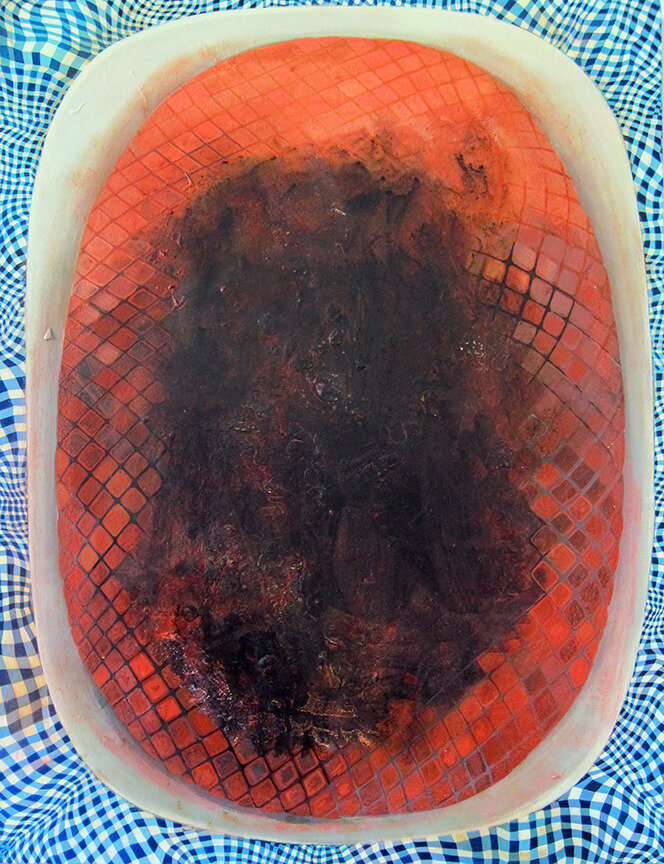  Jennifer Coates, The Ham, 2015, acrylic on canvas, 40 x 30 in 