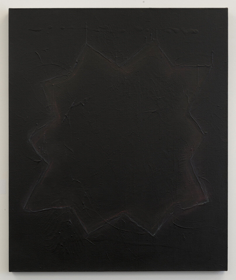  Regina Bogat, Decagon, 2013, acrylic, chalk on canvas, 36 x 30 in 