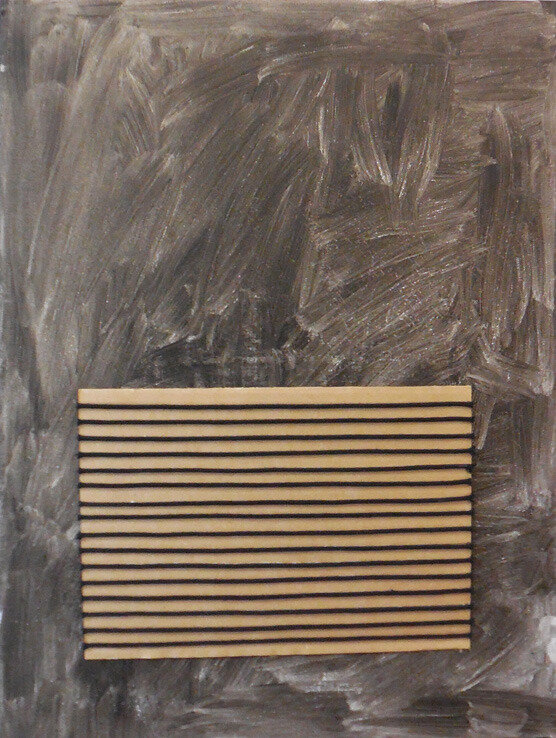  Regina Bogat, Hammil, 2014, acrylic and currogated cardboard on canvas, 24 x 18 in 