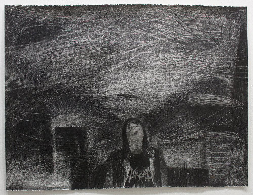  Matt Bollinger, Blake's Night, 2014, graphite on paper, 22 x 30 in (56 x 76 cm) 
