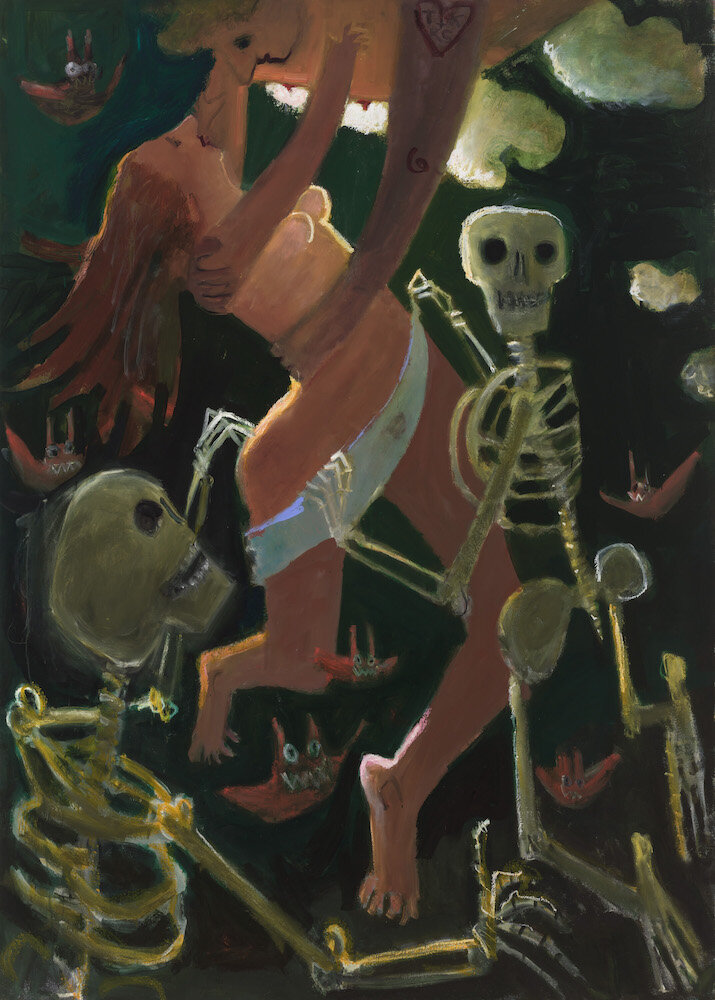   Death and the Maiden , 2019, Oil on canvas, 70 x 50 in / 178 cm x 127 cm 