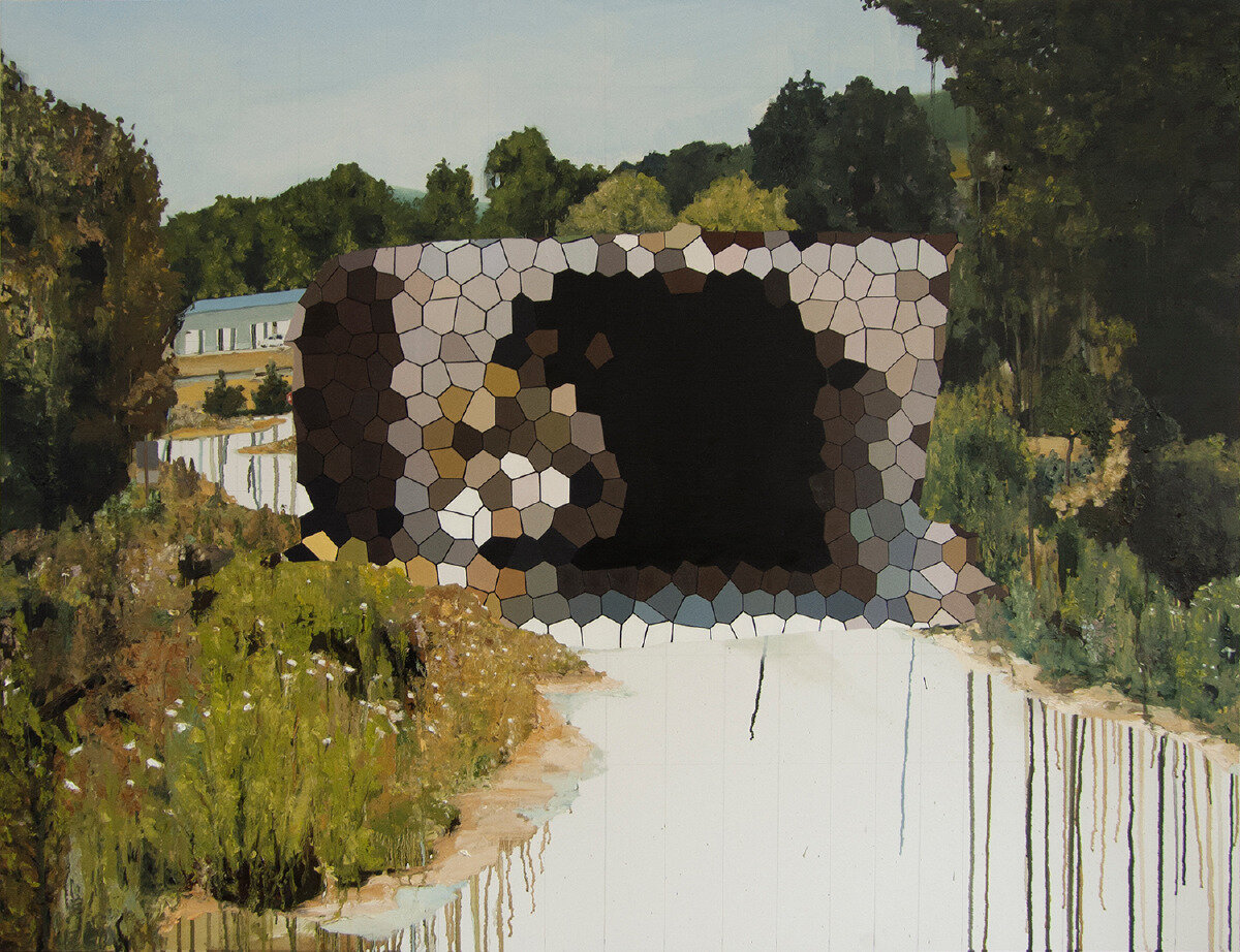   Cover Bridge , 2012, huile sur toile, 89 x 116 cm 